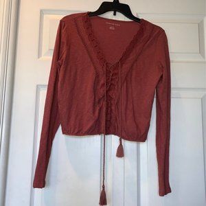 COPY - American Eagle Mauve Blouse Top (small)